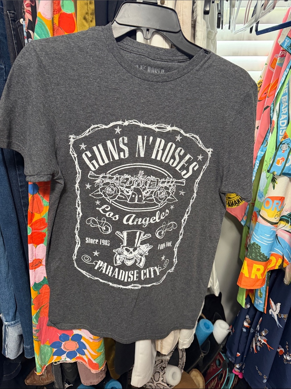 Guns N' Roses Graphic Tee - Dark Heather Gray